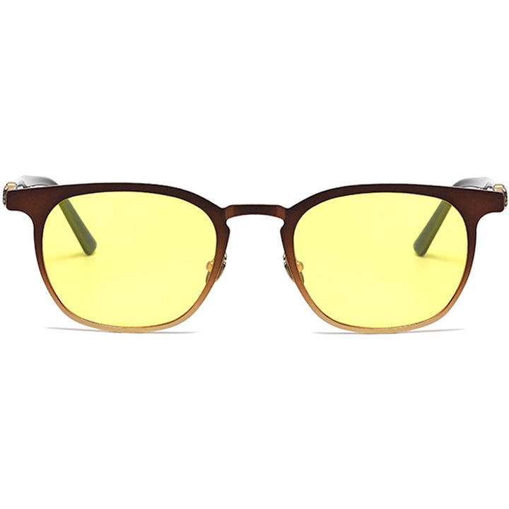 Square Flip Up Glasses EF1088 - Wide Frames For Men With Larger Heads