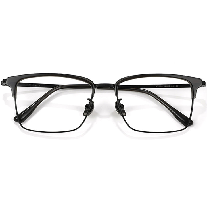 Browline Glasses EF1051 - Wide Frames for Men with Larger Heads