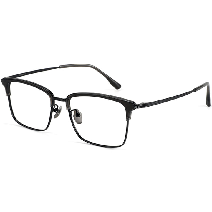 Browline Glasses EF1051 - Wide Frames for Men with Larger Heads