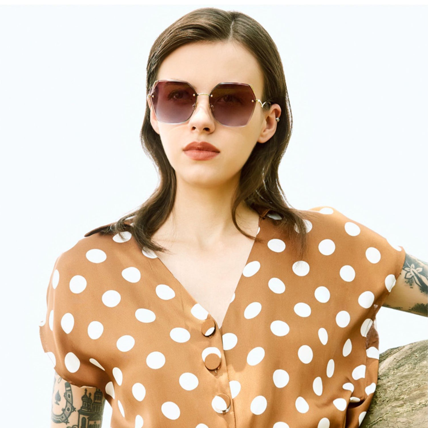 Geometric Sunglasses S1055