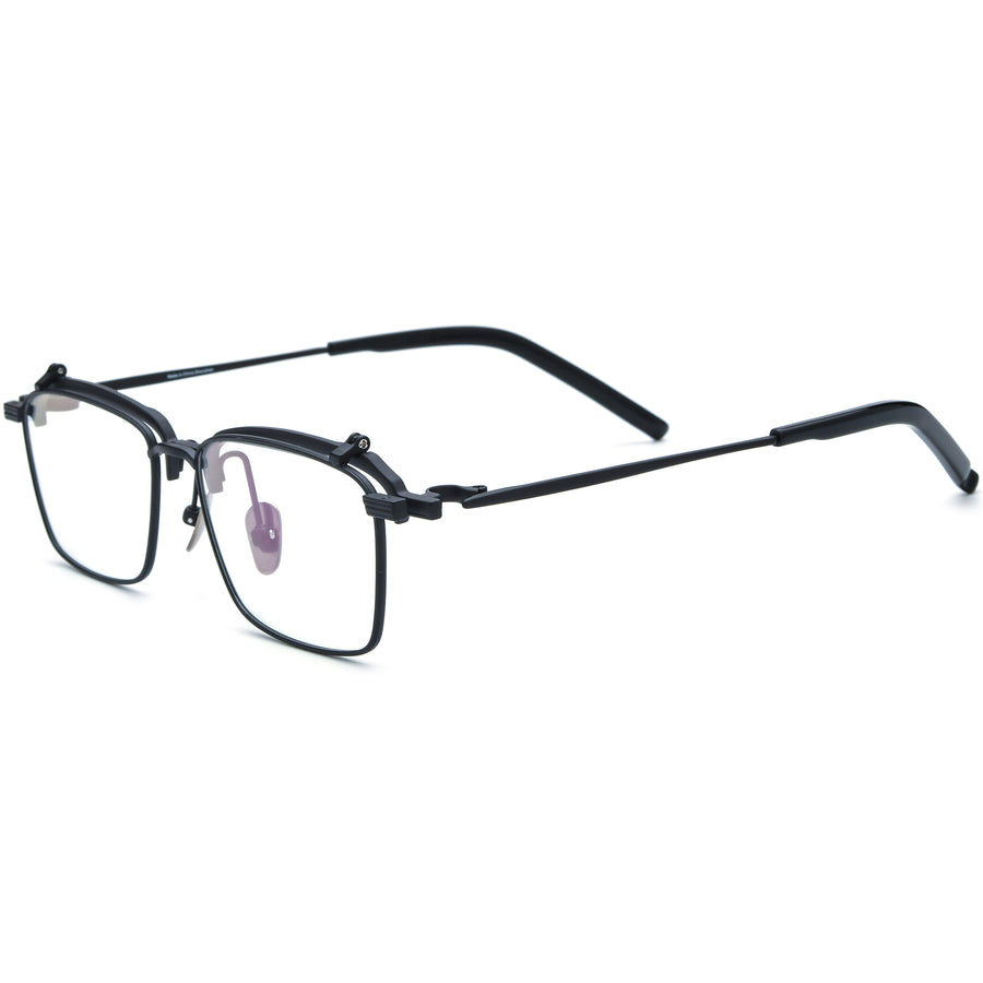 Rectangle Flip Up Glasses TG1243 - Wide Frames for Men with Larger Heads