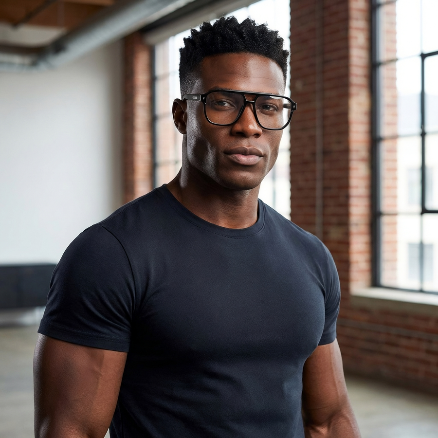 Aviator Glasses EF1072 - Wide Frames For Men With Larger Heads