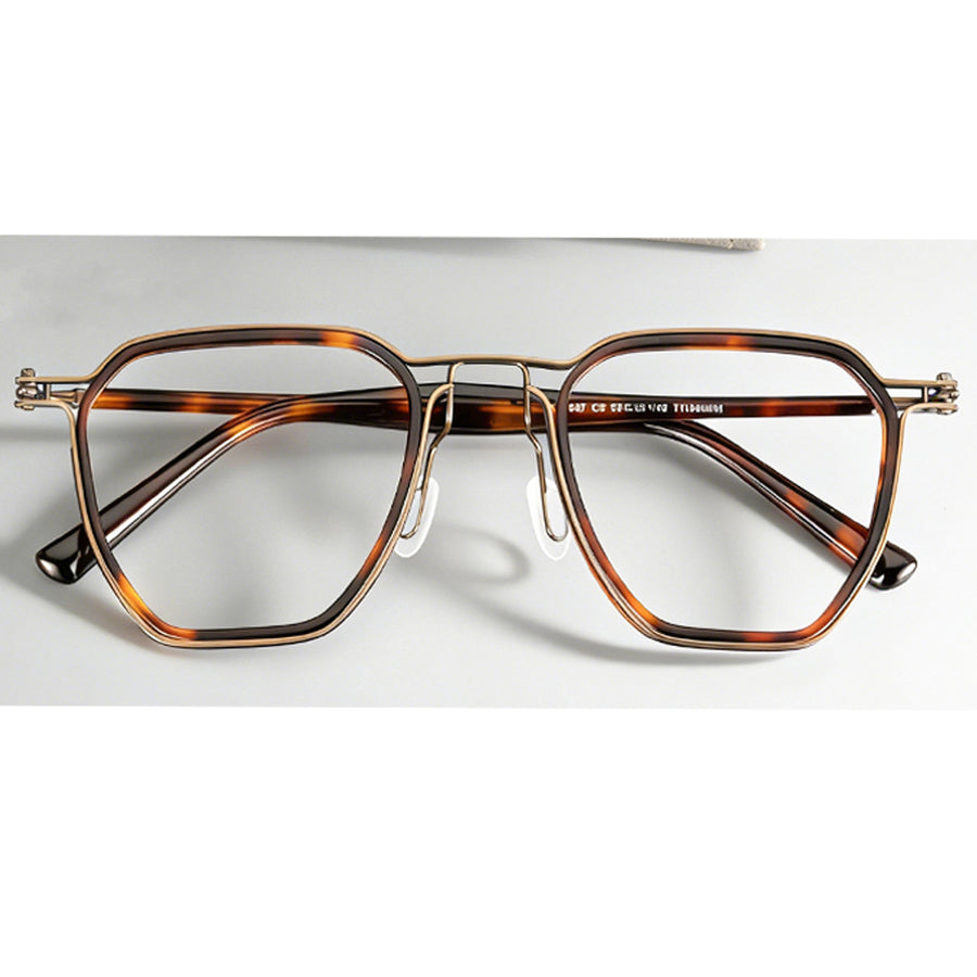 Square Glasses EF1143 - Wide Frames for Men with Larger Heads