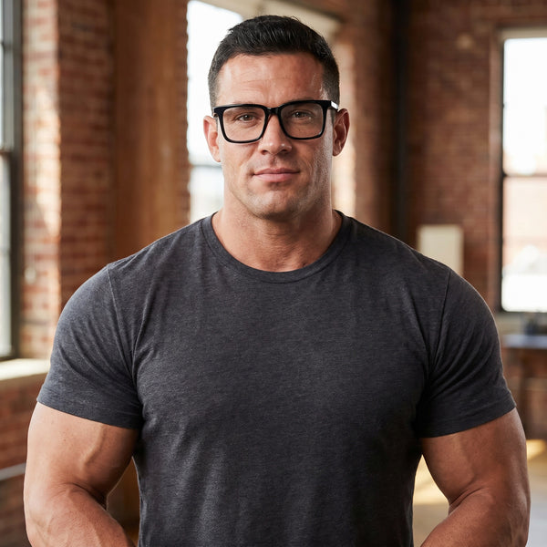 Square Glasses EF1175 - Wide Frames For Men With Larger Heads