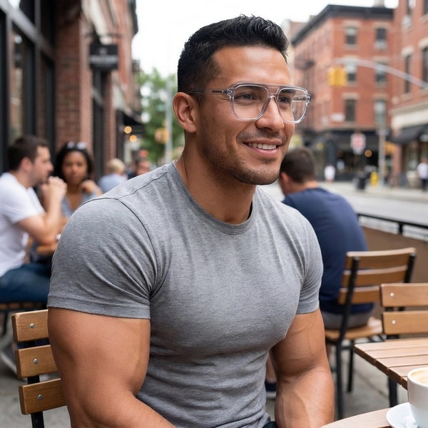 Aviator Glasses EF1072 - Wide Frames For Men With Larger Heads