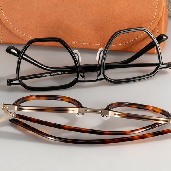 Square Glasses EF1143 - Wide Frames for Men with Larger Heads