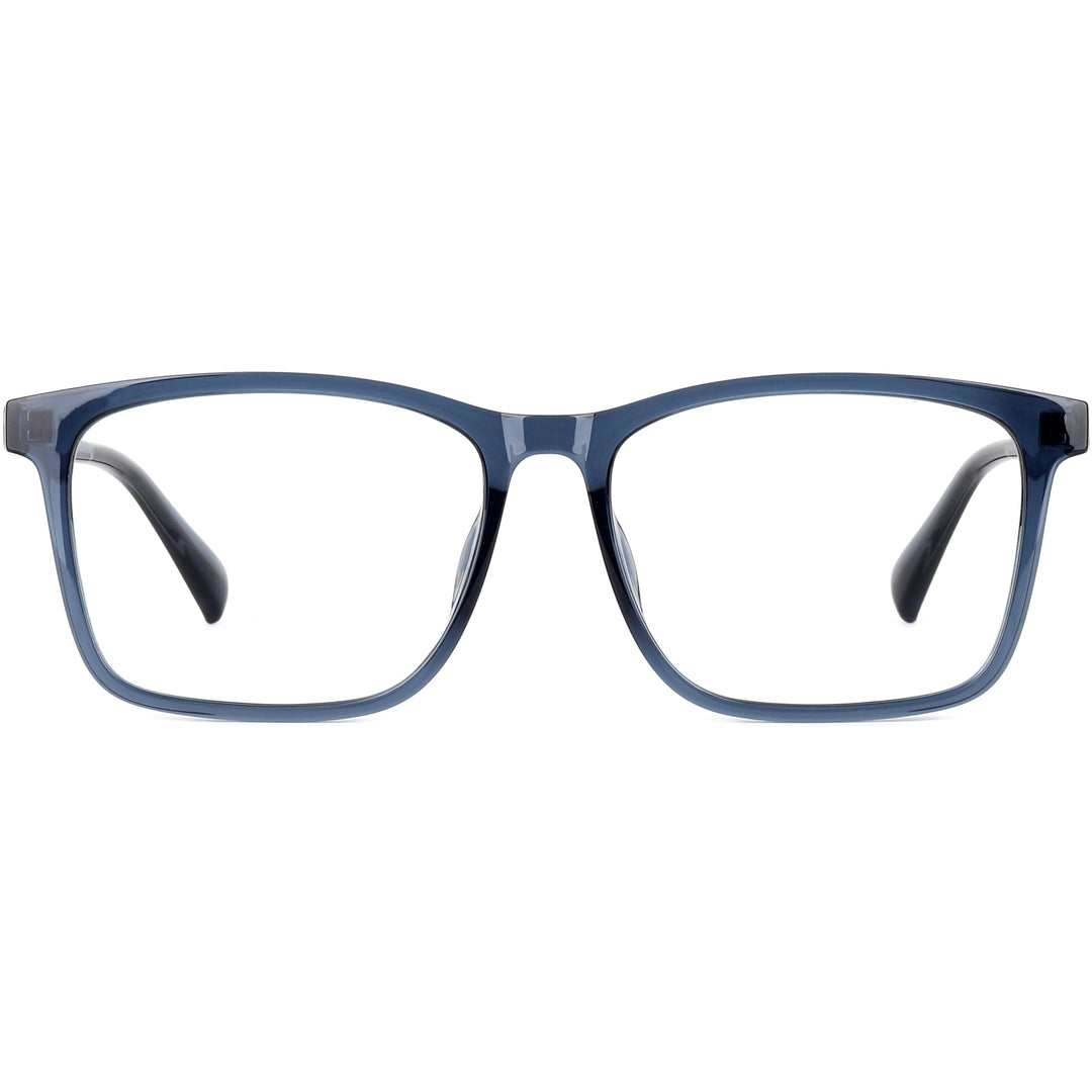 Square Glasses EF1040 - Wide Frames for Men with Larger Heads