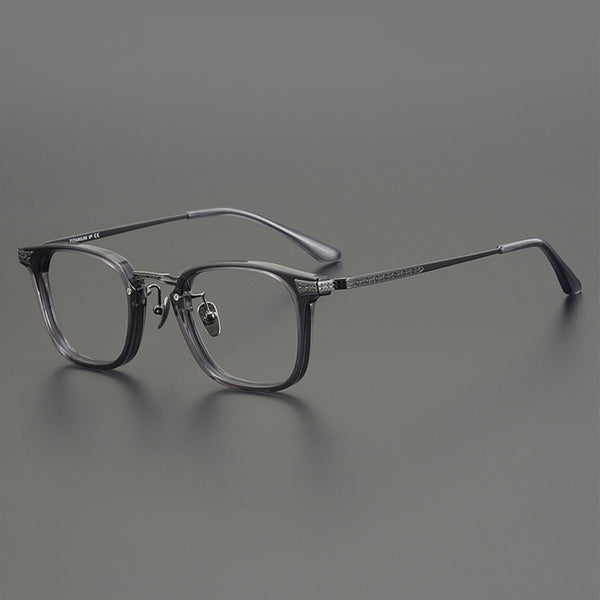 Square Glasses EF1018 - Wide Frames for Men with Larger Heads