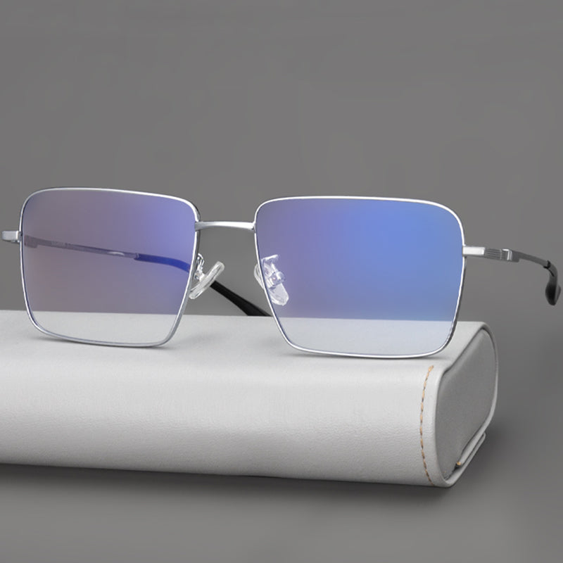 Rectangle Glasses EF1003 - Wide Frames for Men with Larger Heads