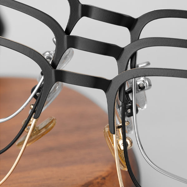 Square Glasses A3089 - Wide Frames for Men with Larger Heads
