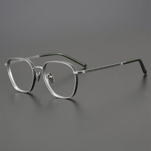 Square Glasses EF1017 - Wide Frames for Men with Larger Heads
