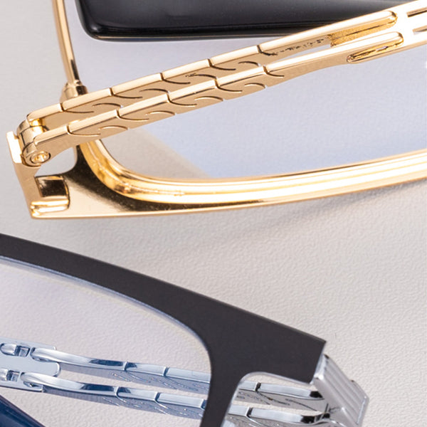 Square Glasses A3089 - Wide Frames for Men with Larger Heads