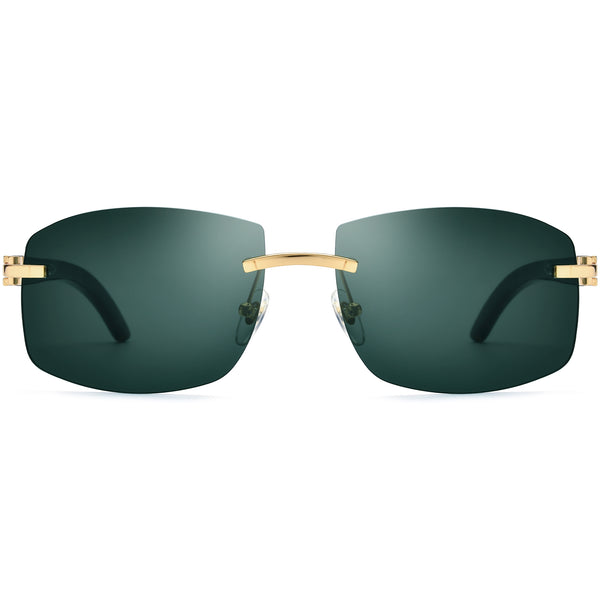 Buffalo Horn Square Sunglasses BRS1009