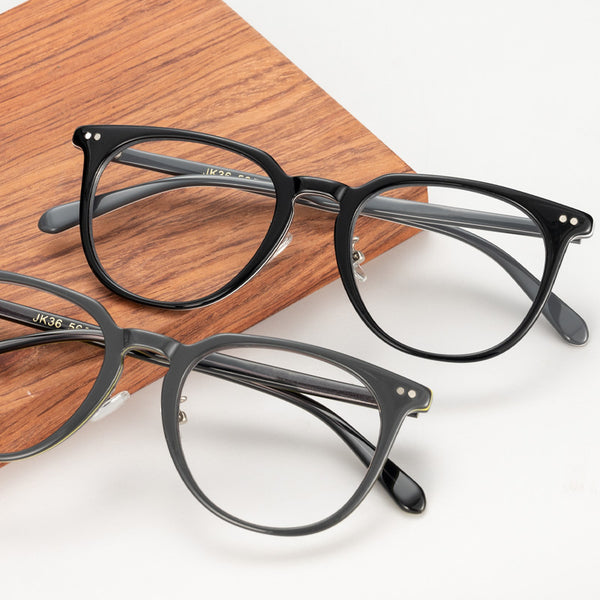 Round Glasses A1172 - Wide Frames for Men with Larger Heads