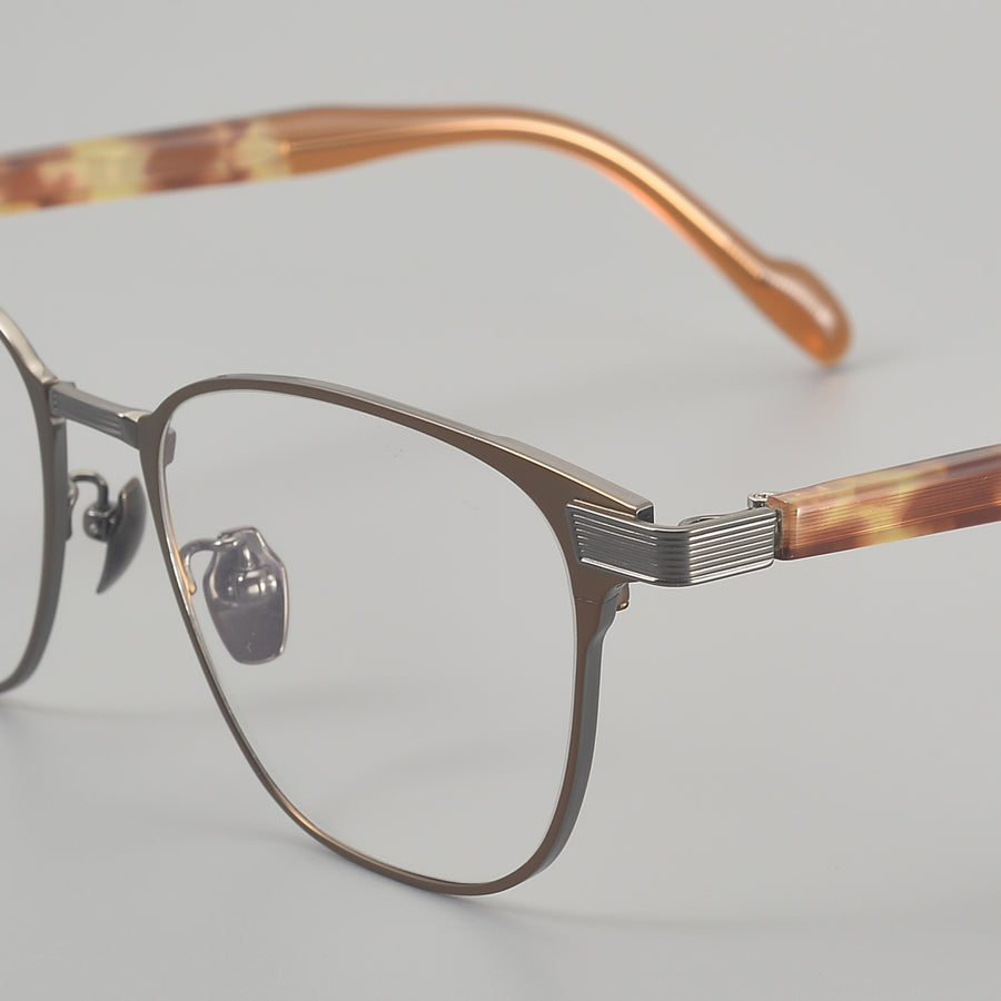 Square Glasses EF1124 - Wide Frames for Men with Larger Heads