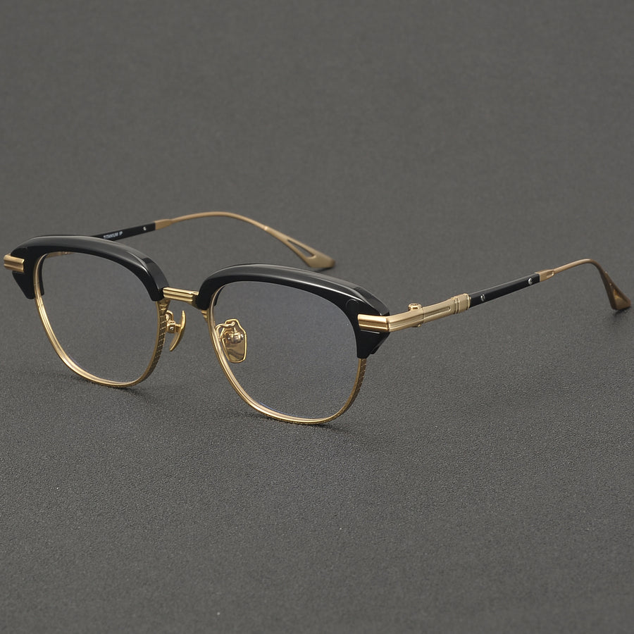 Browline Glasses EF1132 - Wide Frames for Men with Larger Heads