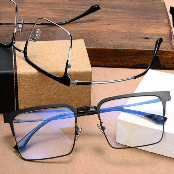 Square Glasses A1740 - Wide Frames for Men with Larger Heads