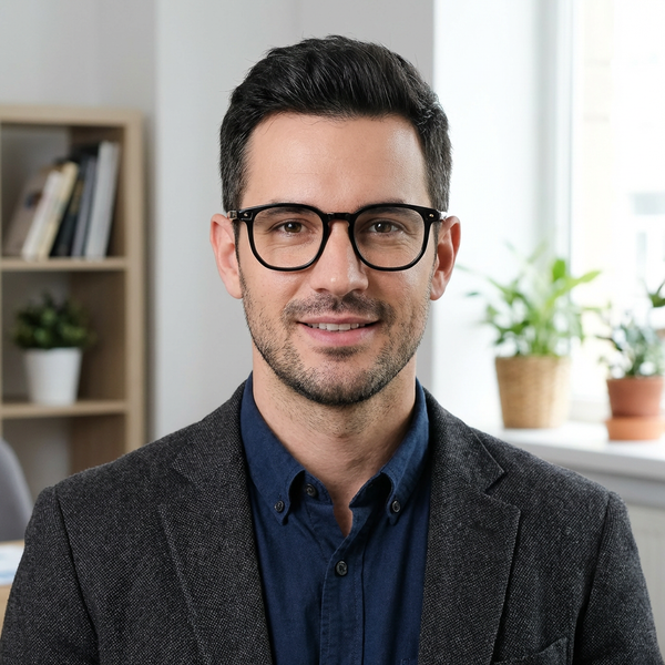 Square Glasses ST1054 - Wide Frames for Men with Larger Heads