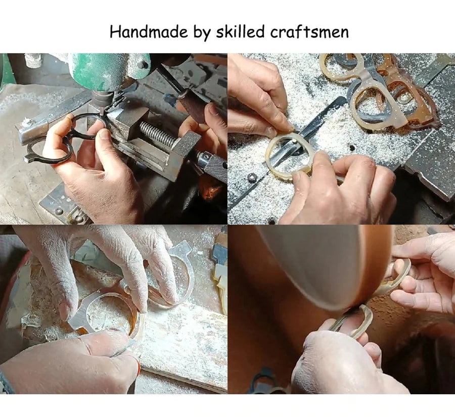 Buffalo Horn Round Glasses NJ1010