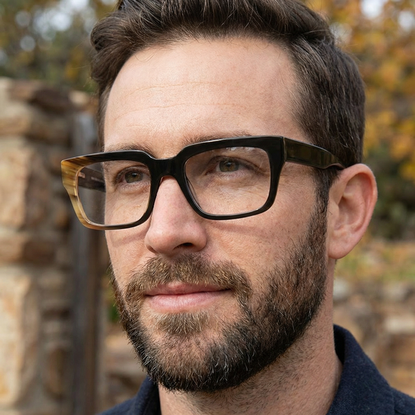 Buffalo Horn Square Glasses NJ1162