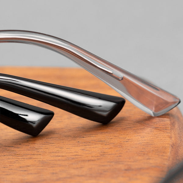 Browline Glasses EF1012 - Wide Frames for Men with Larger Heads