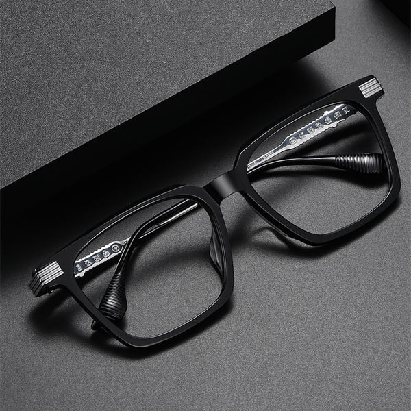 Square Glasses A3921 - Wide Frames for Men with Larger Heads