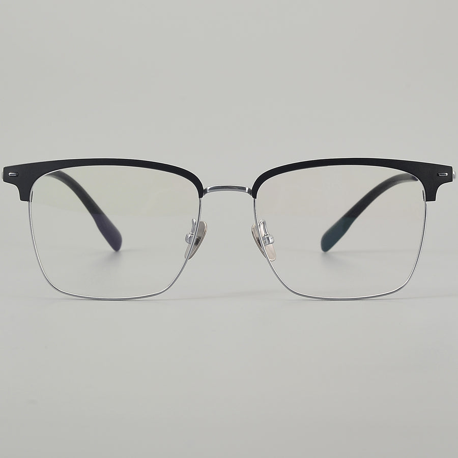 Browline Glasses EF1122 - Wide Frames for Men with Larger Heads
