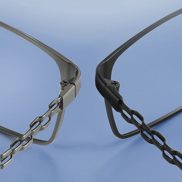 Rectangle Glasses EF1055 - Wide Frames For Men With Larger Heads