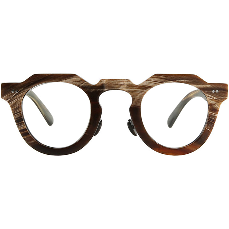 Buffalo Horn Round Glasses NJ1026