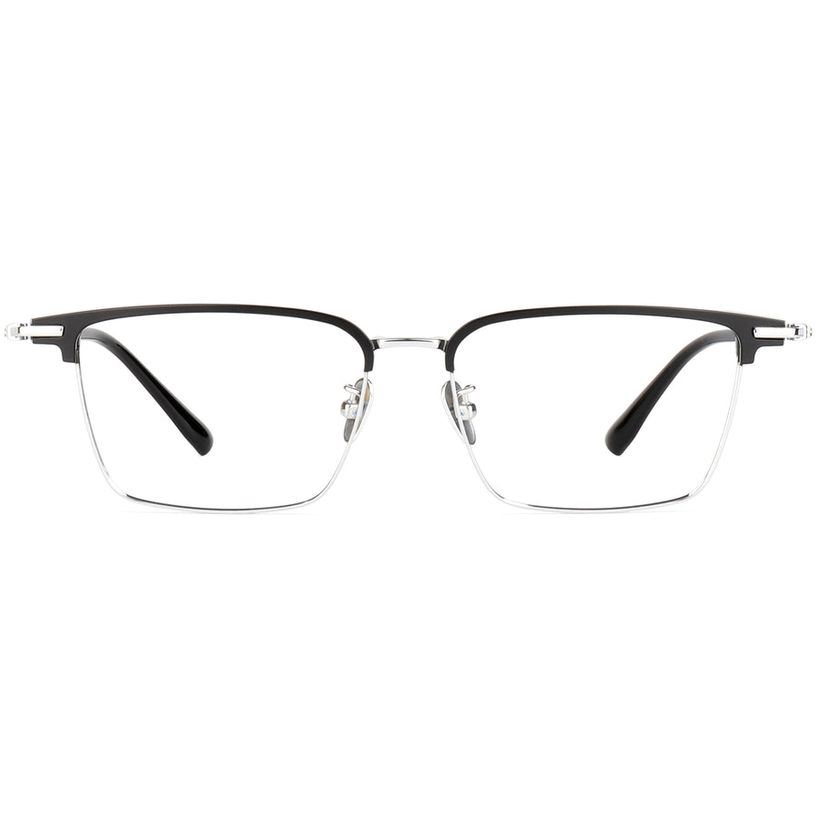 Square Glasses EF1115 - Wide Frames for Men with Larger Heads