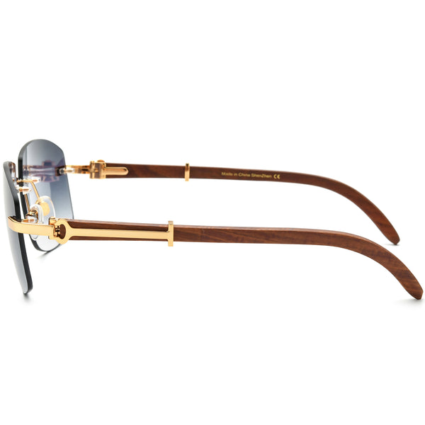 Buffalo Horn Square Sunglasses BRS1007