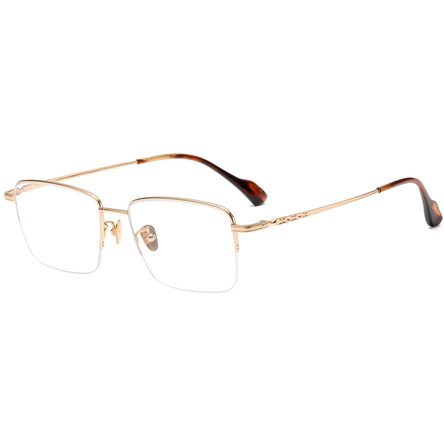 Square Glasses EF1136 - Wide Frames for Men with Larger Heads