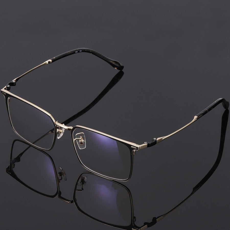Rectangle Glasses EF1060 - Wide Frames For Men With Larger Heads