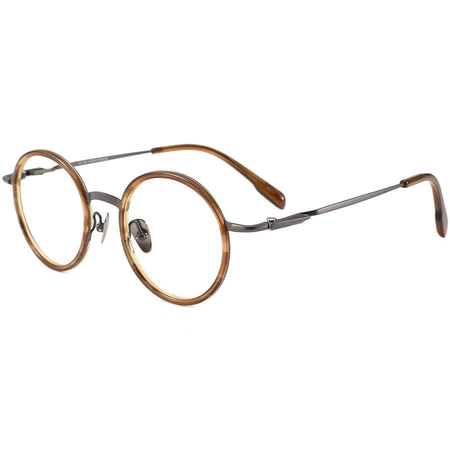 Round Glasses EF1104 - Wide Frames for Men with Larger Heads