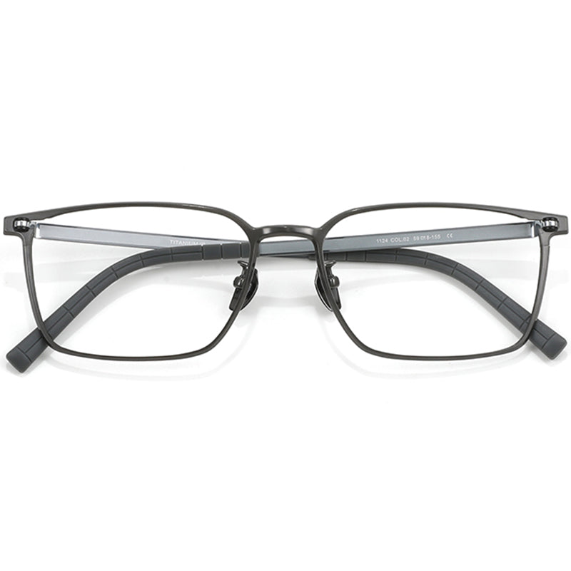 Rectangle Glasses EF1052 - Wide Frames For Men With Larger Heads