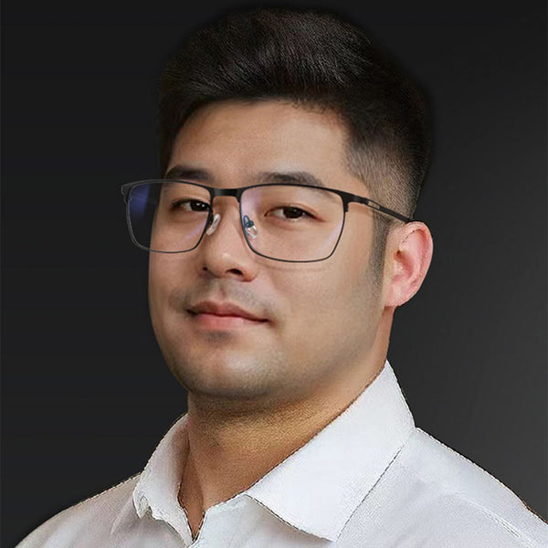 Rectangle Glasses EF1054 - Wide Frames For Men With Larger Heads