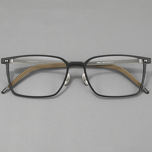 Rectangle Glasses EF1160 - Wide Frames For Men With Larger Heads