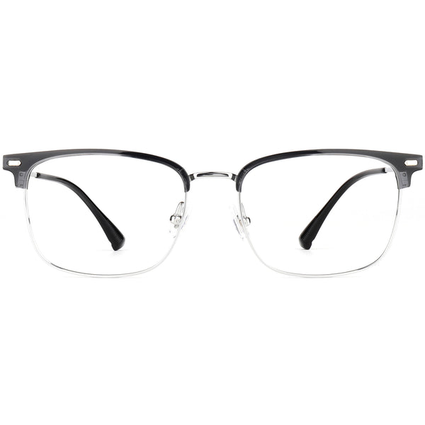 Browline Glasses EF1157 - Wide Frames for Men with Larger Heads