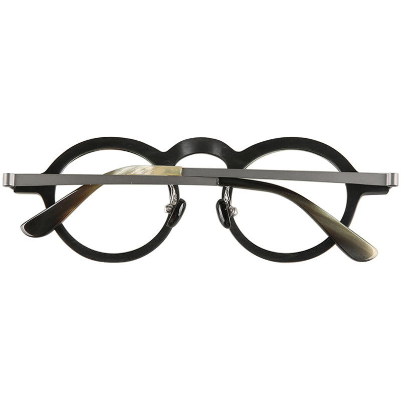 Buffalo Horn Round Glasses NJ1238