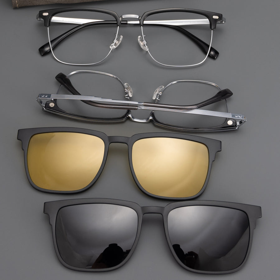 Browline Glasses EF1092 - Wide Frames for Men with Larger Heads