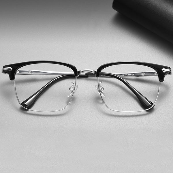 Browline Glasses EF1085 - Wide Frames For Men With Larger Heads