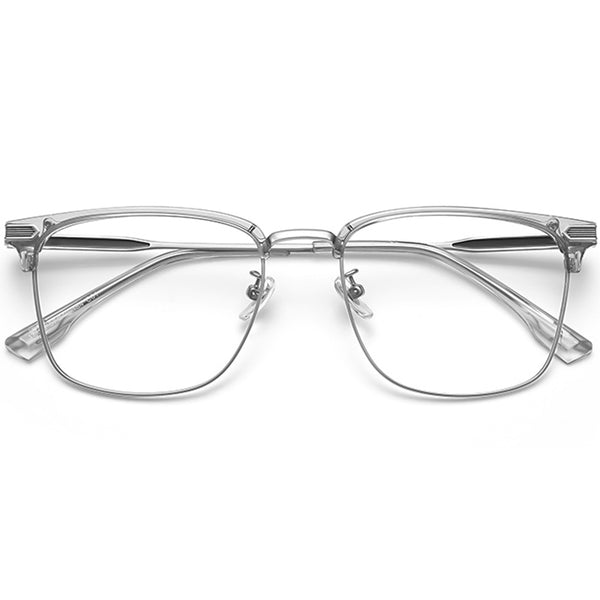 Browline Glasses EF1002 - Wide Frames for Men with Larger Heads