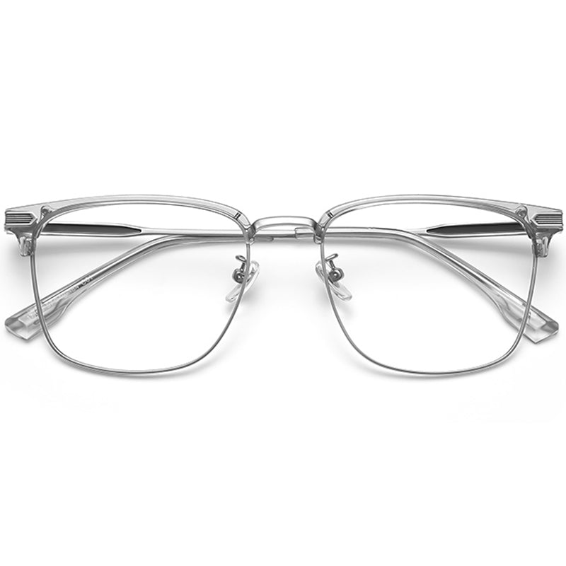 Browline Glasses EF1002 - Wide Frames for Men with Larger Heads