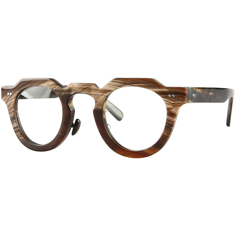 Buffalo Horn Round Glasses NJ1026