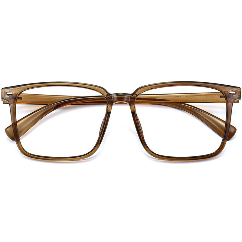 Square Glasses EF1037 - Wide Frames for Men with Larger Heads
