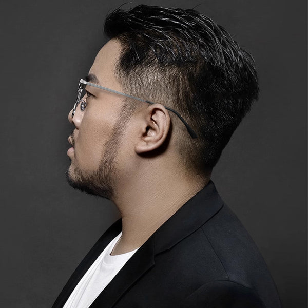 Browline Glasses EF1051 - Wide Frames for Men with Larger Heads