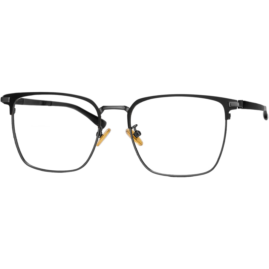 Square Glasses A1042 - Wide Frames for Men with Larger Heads