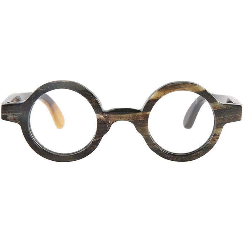 Buffalo Horn Round Glasses NJ1112
