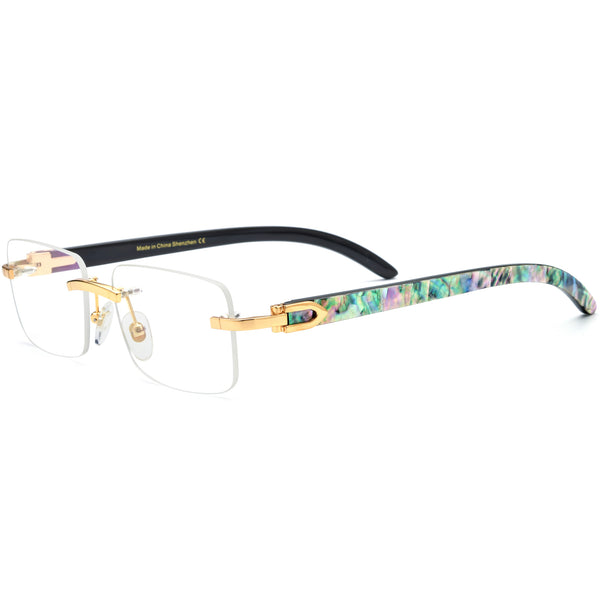 Buffalo Horn Rectangle Glasses BR1309
