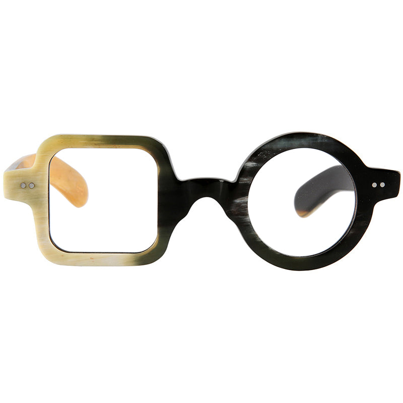 Buffalo Horn Geometric Glasses NJ1147